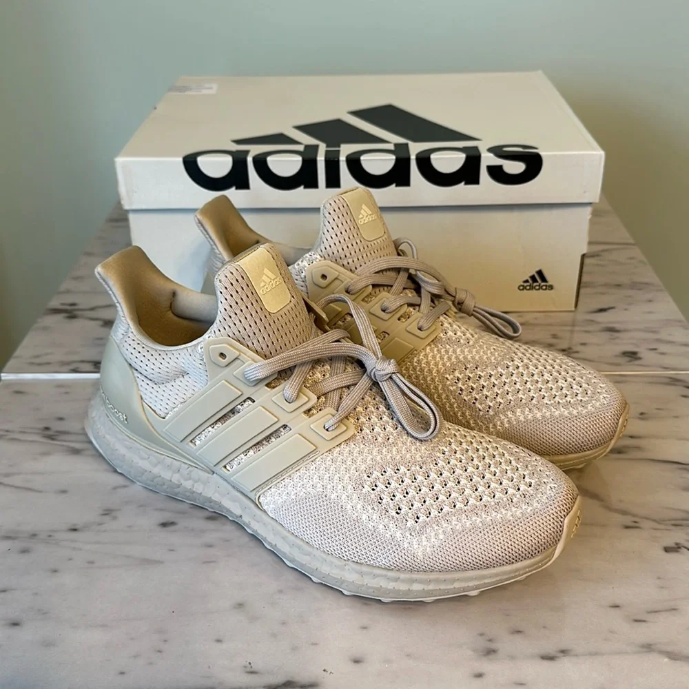 Adidas UltraBOOST 1.0 Running Sneaker Women’s 9 Wonder Beige - Picture 1 of 11